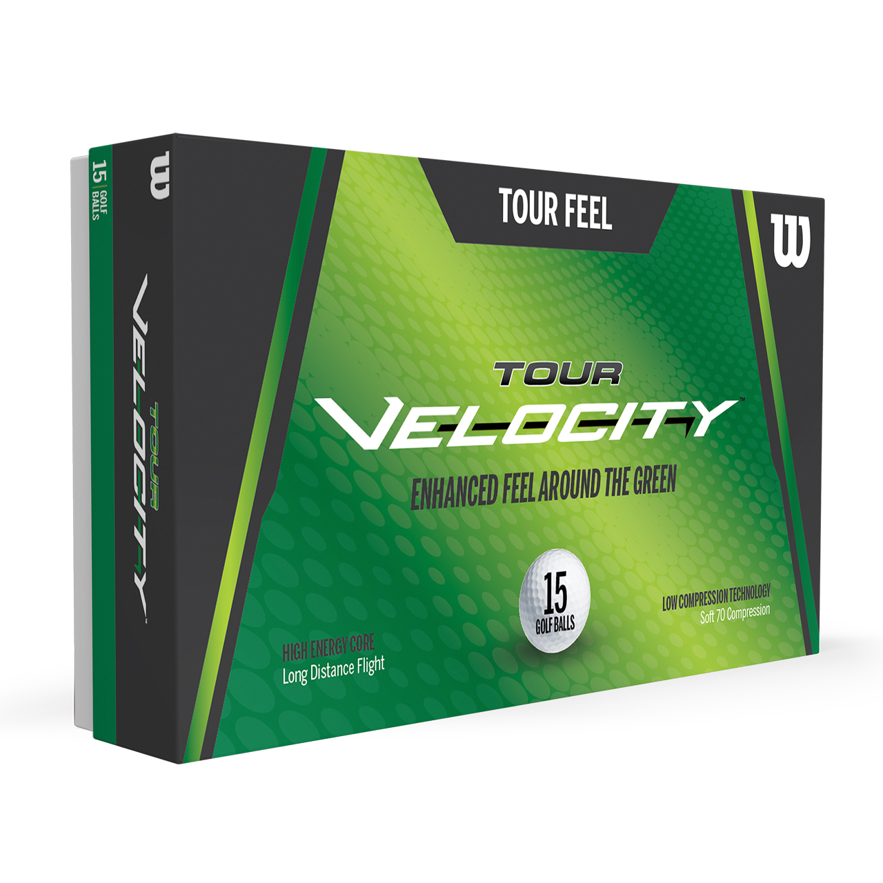 Tour Velocity Feel, Bollar 15-pack - white